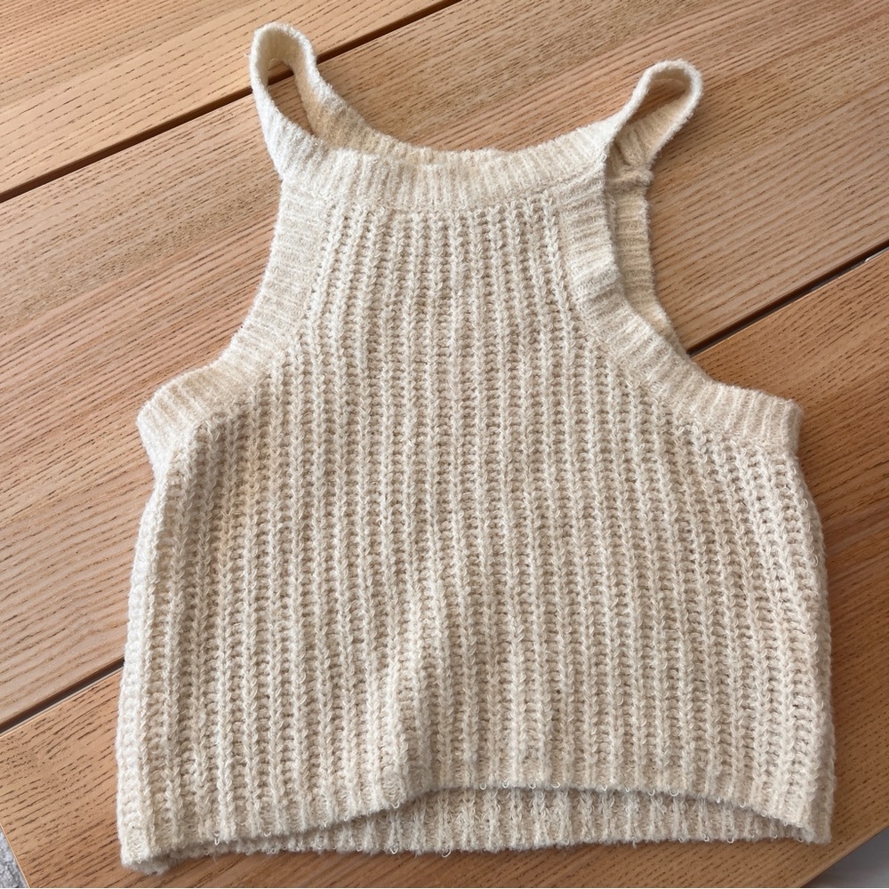 CJLA Cream Knit Women's Top